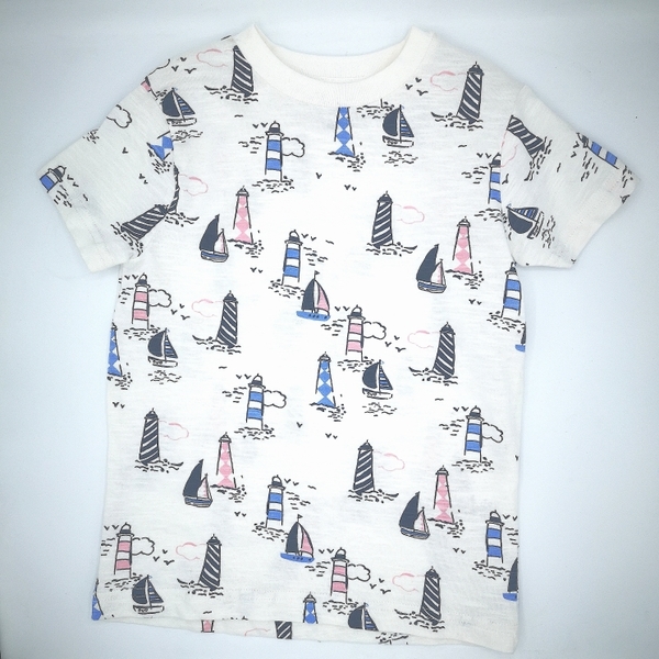  T-shirt with lighthouse print