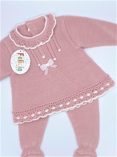 Boxed Knitted Set 9718-Pink