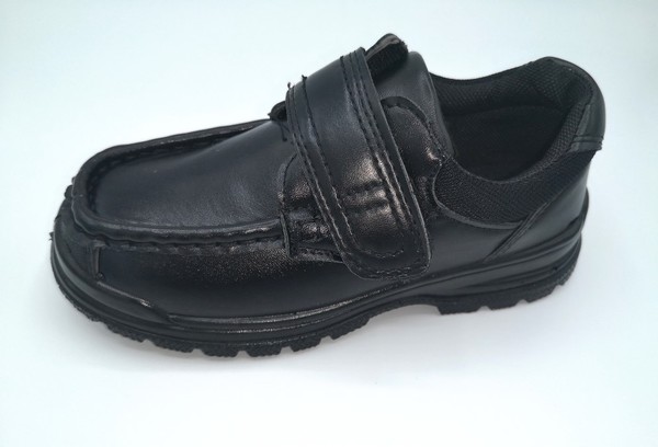 Black Shoes with Velcro Strap "Vortex"