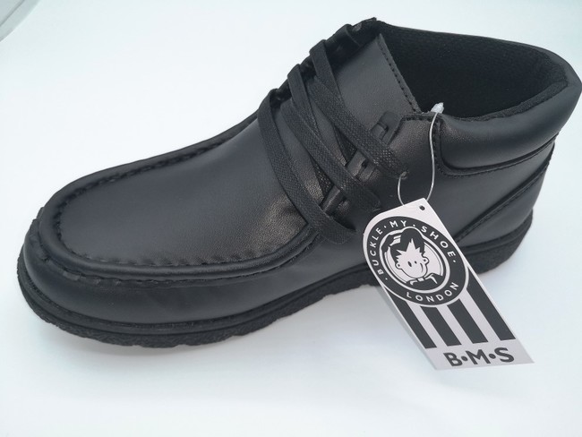  Black Boot shoe with laces "Benhill"