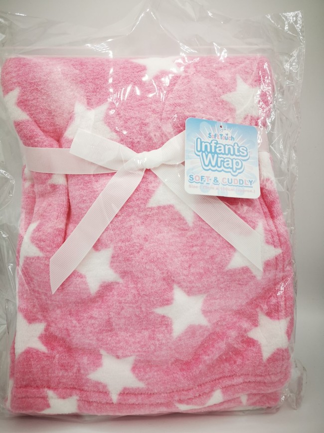 Fleece Wrap with Stars 150
Pink