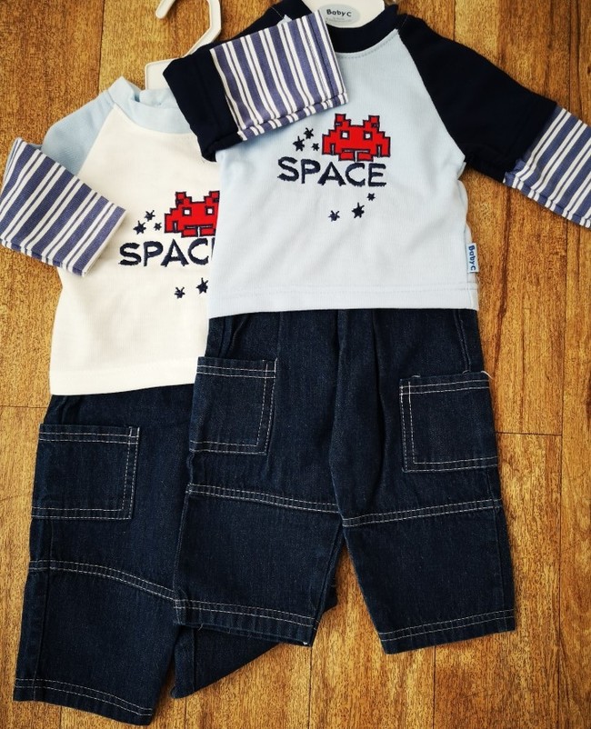 Denim Jeans & Long Sleeved Top "Space" 7424