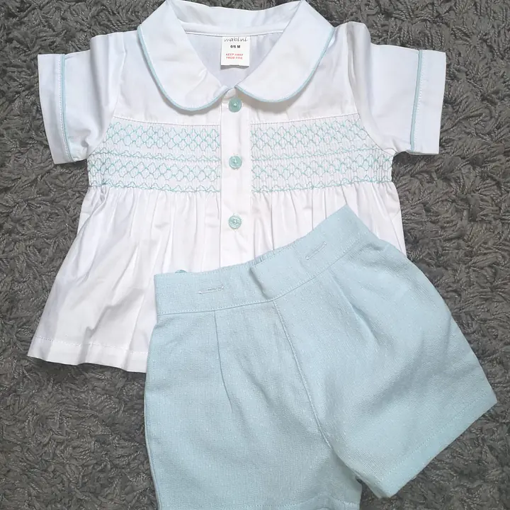 Blue Smock Shorts Set 7238 - Master