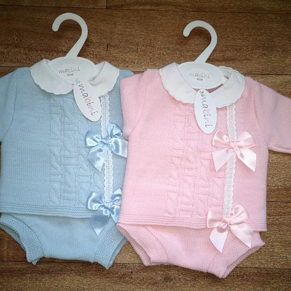  Knitted - Trelllis & 2 Bows 2225