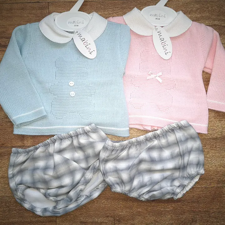 Knitted 2pc Set - Teddy Style 2199 both colours 