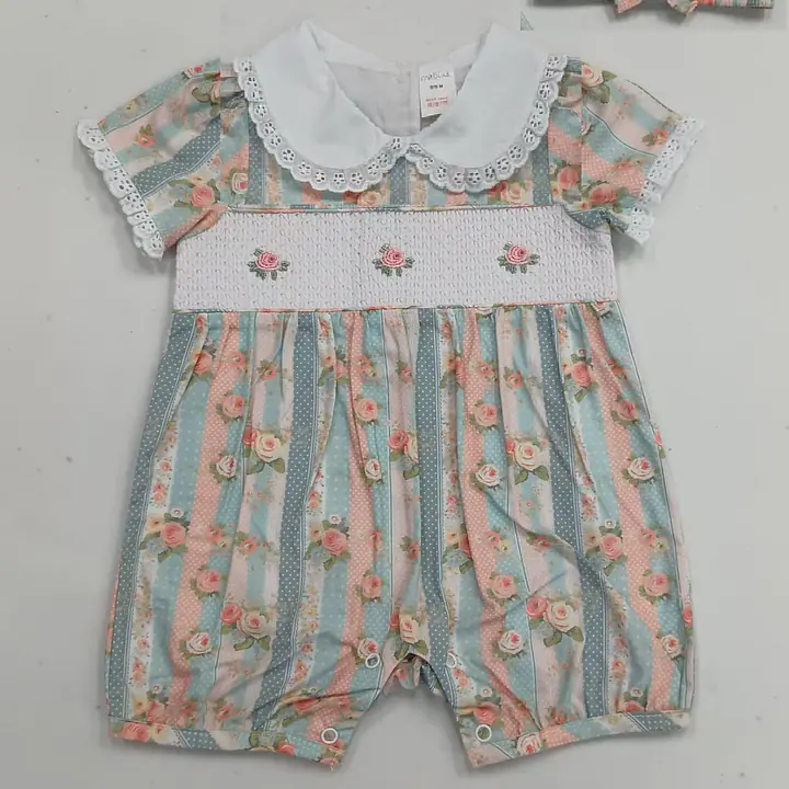 Floral Smock Romper 2772 (6pcs) - Master