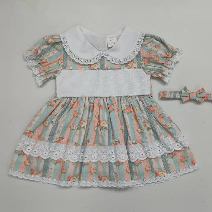 Traditional Print Smock Dress 2719 (6pcs) - Master