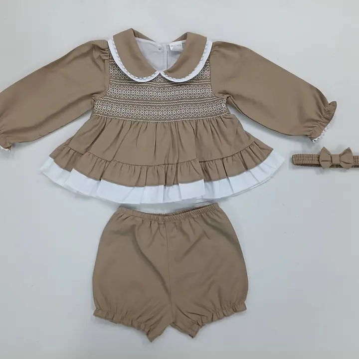 Smock Dress Set  - Latte (6pcs) - Master
