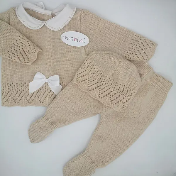 Knitted Box Set 24 camel / natural 