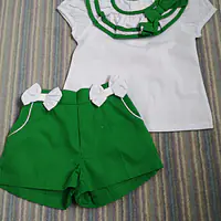 Green Shorts Set with Ribbons PS02
0-2
