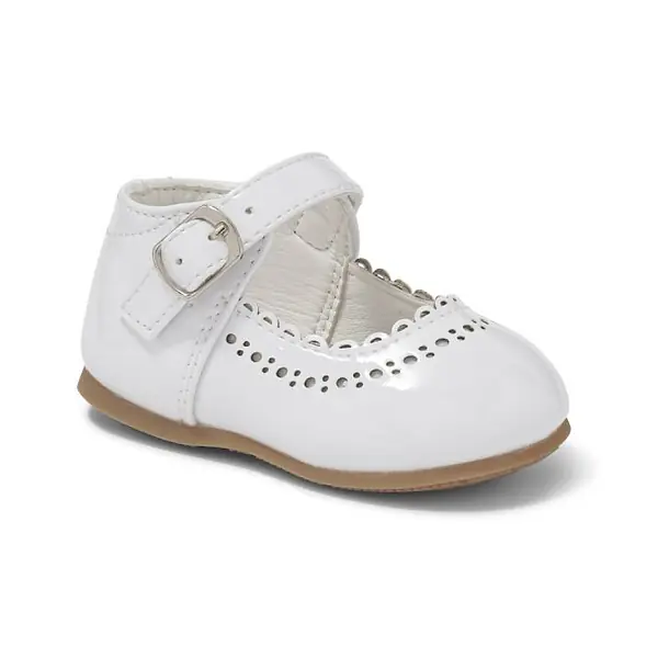 Debbie Satin Shoes  - White