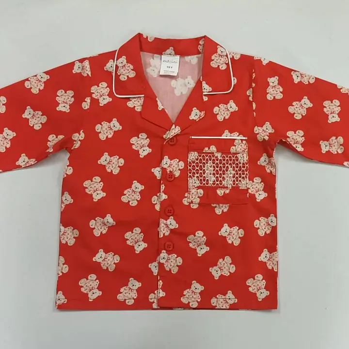 Cotton Smock Teddy Pyjamas - Master