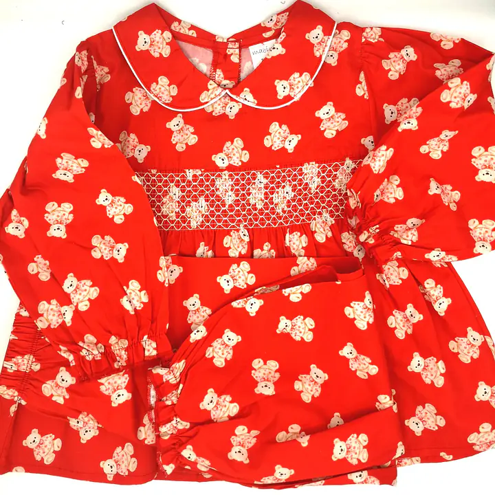 Cotton Teddy Pyjamas -smock top - Master